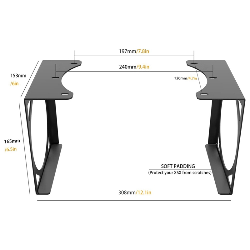Gaming Accessories Xbox Series X - Game Console Stand Under Desk Holder