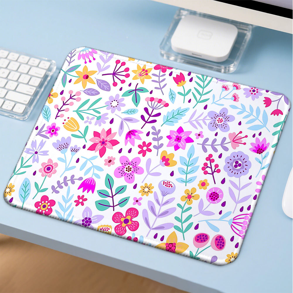 Gaming Accessories Companies - Mosepad scattered floral Computer Mat Desk