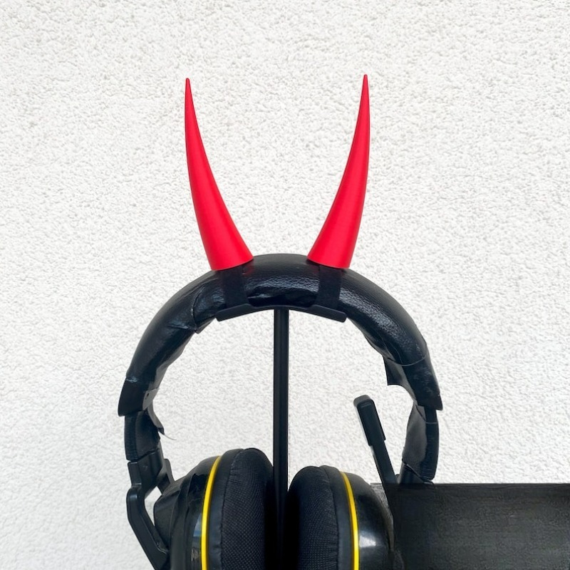 Gaming Accessories Girls - Red Devil Fiend Horns Headset Accessories