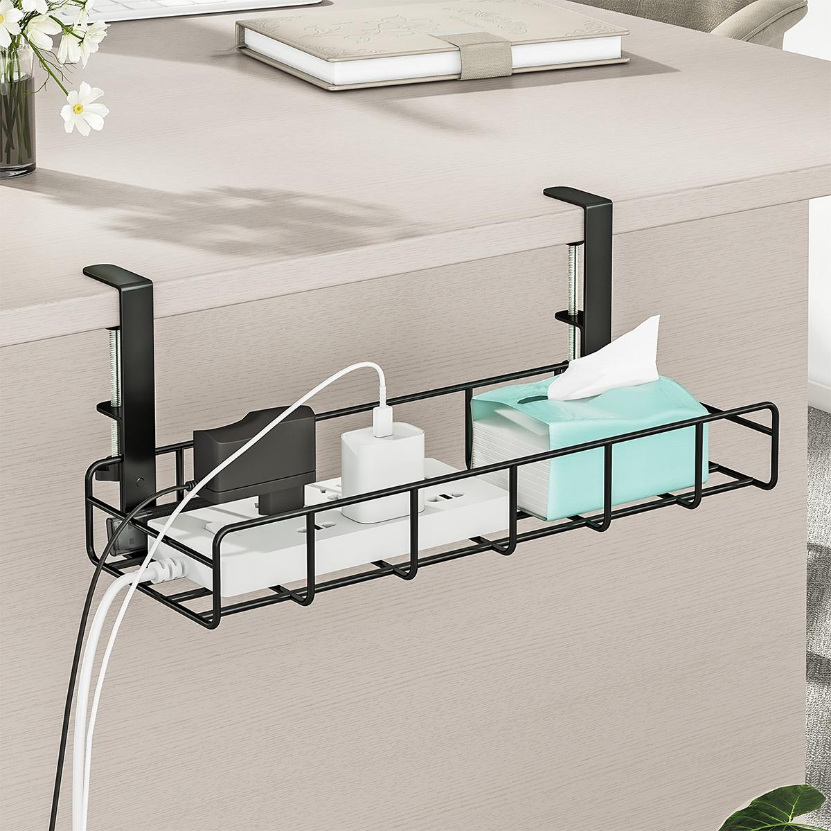 No Drill Under Desk Cable Mana - Gaming Accessories Organizer 评论和价格