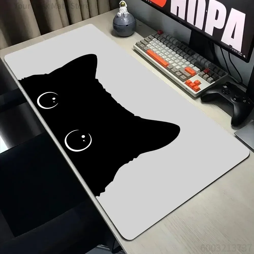 Funny black cat Mouse Pads Cut - Gaming Accessories Companies 评论和价格