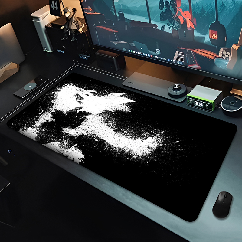 DBZ Black Anime Mouse Pad Drag - Gaming Accessories Keyboards 评论和价格