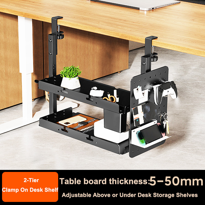 Clamp-on 14 inch Above Below D - Gaming Accessories Organizer 评论和价格