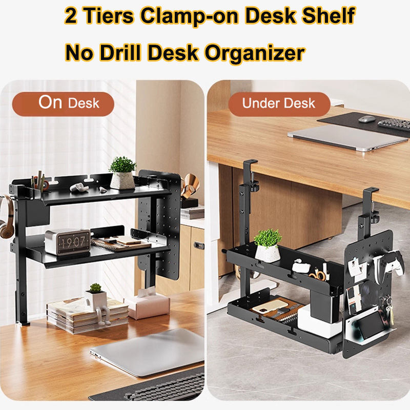 Clamp-on 14 inch Above Below D - Gaming Accessories Organizer 评论和价格