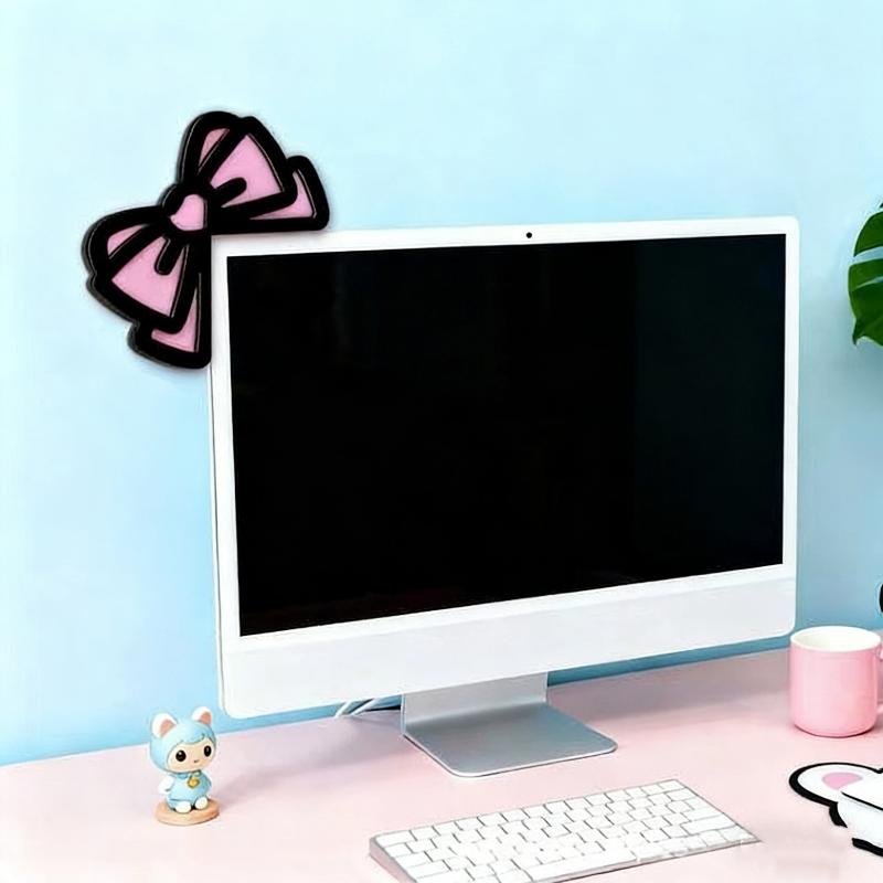 New 1/2Pcs Wooden Bowknot PC A - Gaming Accessories Kawaii 评论和价格