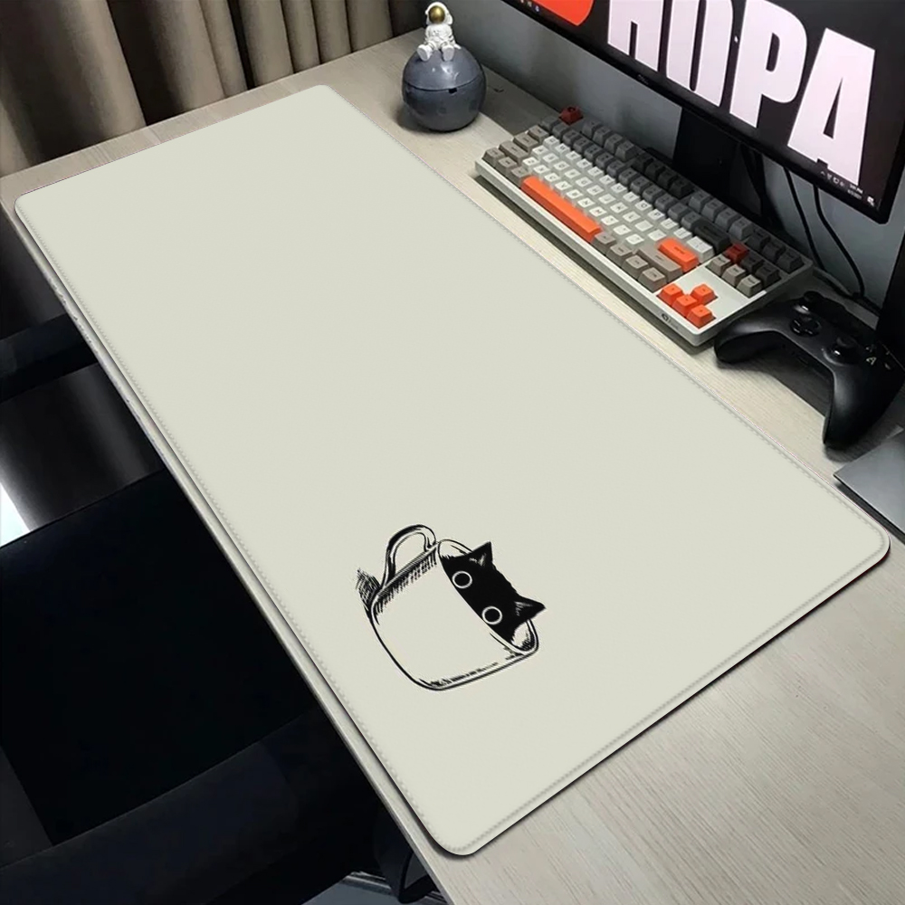 Funny black cat Mouse Pads Cut - Gaming Accessories Companies 评论和价格