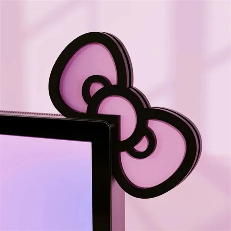 Kawaii Pink Acrylic Bow Monito - Gaming Accessories Kawaii 评论和价格