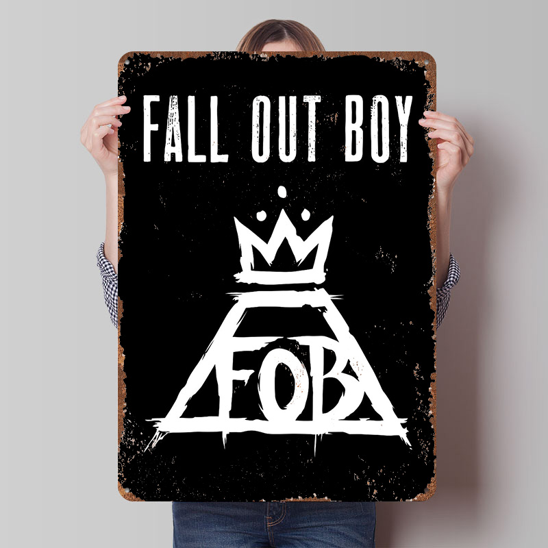Fall Out Boy Tin Plaque Poster - Gaming Accessories Boys 评论和价格