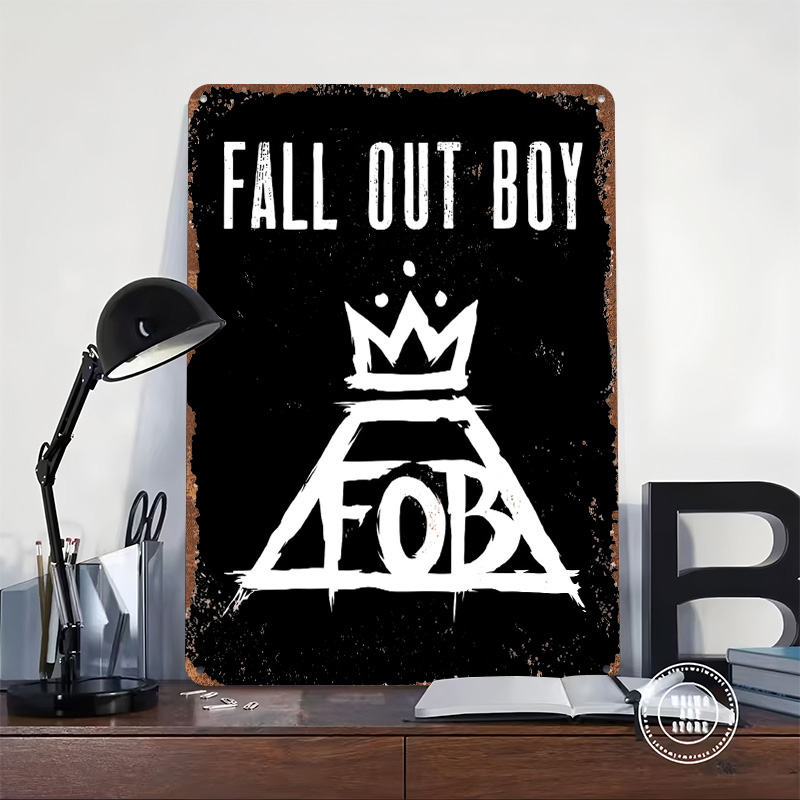Fall Out Boy Tin Plaque Poster - Gaming Accessories Boys 评论和价格