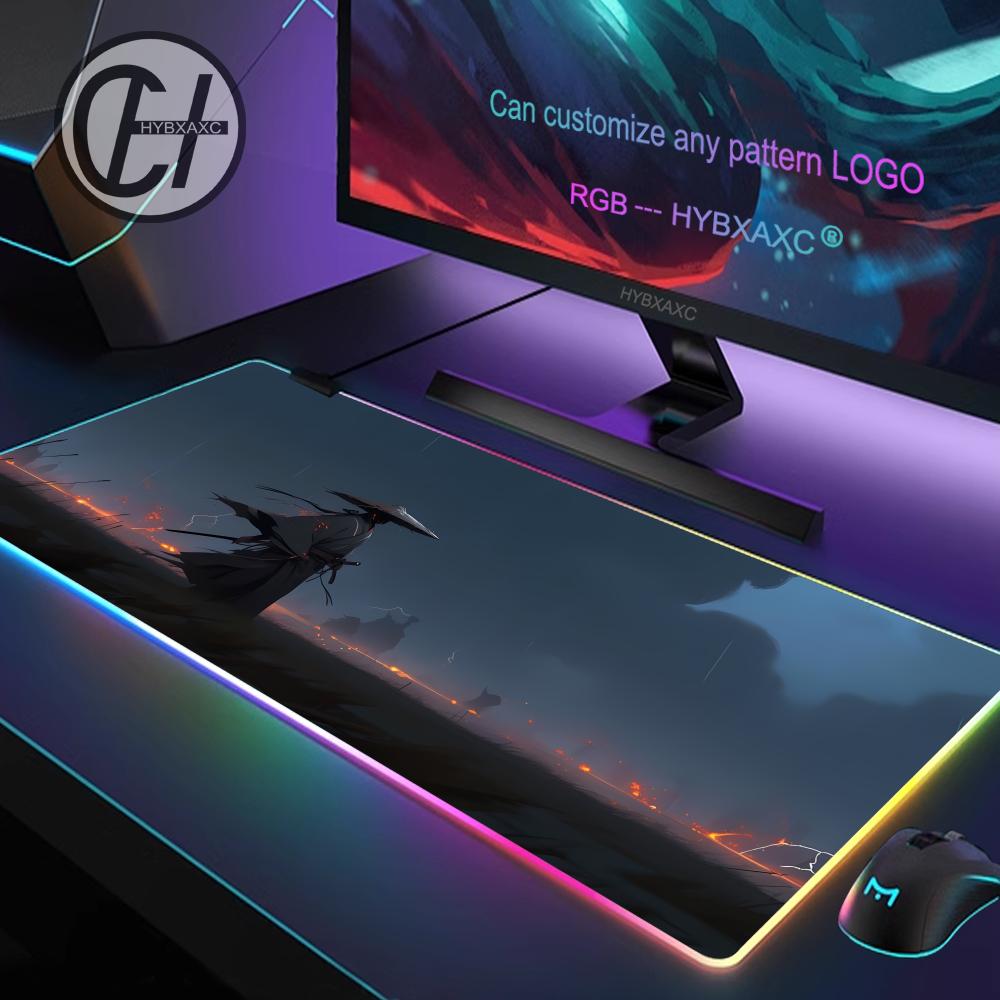 RGB Samurai Warrior Mouse Pad  - Gaming Accessories Companies 评论和价格