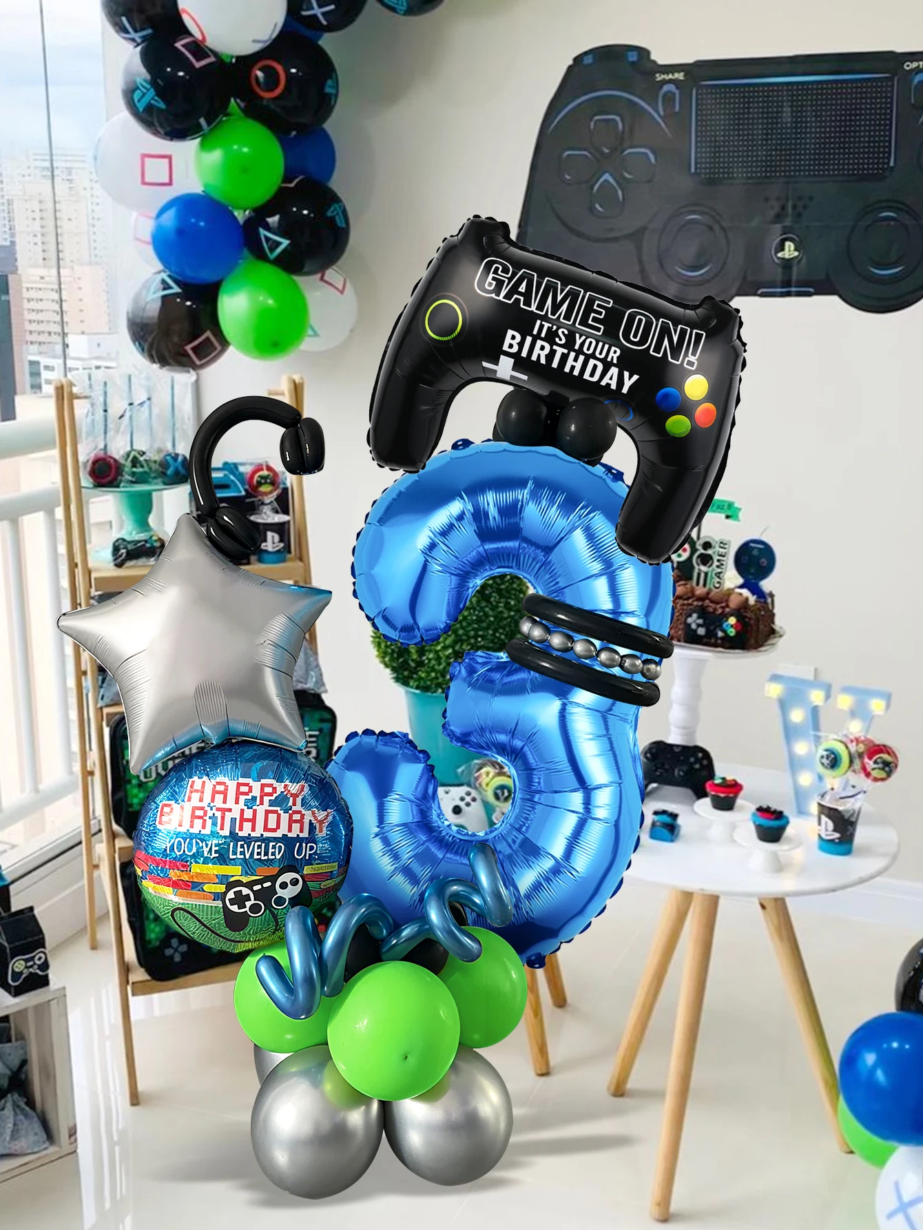 32PCS Game Theme Birthday Numb - Gaming Accessories Boys 评论和价格