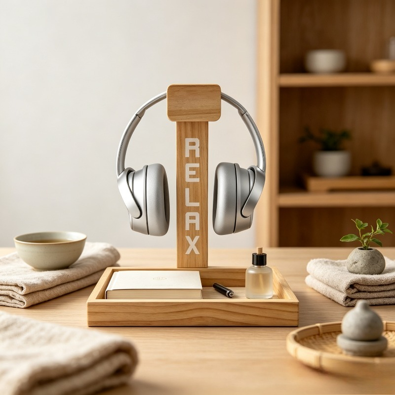Wooden Gaming Headset Stand, D - Gaming Accessories Organizer 评论和价格