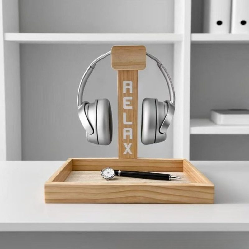 Wooden Gaming Headset Stand, D - Gaming Accessories Organizer 评论和价格