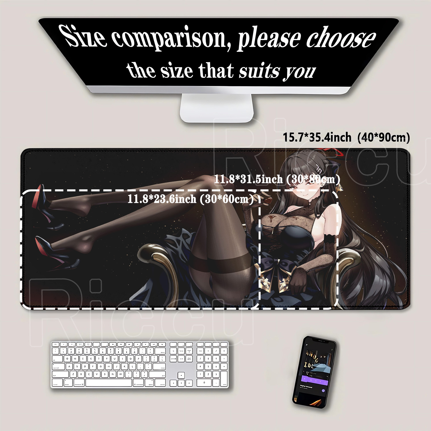 Anime girl Tsukatsuki Rio Blue - Gaming Accessories Girls 评论和价格